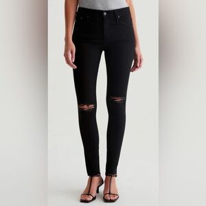 Adriano Goldschmied The Farrah Skinny Women’s Sz 29R Black High-Rise Denim Jeans